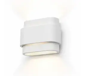 Artdelight Wandlamp Metz L 20 cm gips wit bij Lamponline