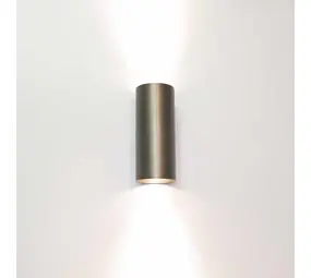 Artdelight Wandlamp Roulo 2 lichts H 15,4 Ø 6,5 cm metallic brons bij Lamponline