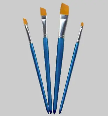 Artist Brush Set Angular – 4 schuine penselen bij Online-Schilderij