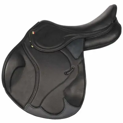 Arturo Fortunato II Springzadel zwart maat:18 bij Paardensportwebshop
