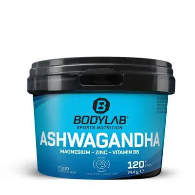 Ashwagandha + Magnesium - Zinc - Vitamin B6 (120 capsules) bij Bodylab