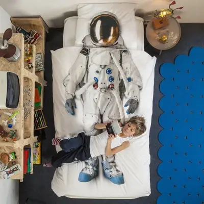 Astronaut dekbedovertrek bij Matrassen.nl