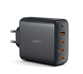 Aukey 4-port USB / USB-C PD oplader 100W - B7S bij ExterneBatterij.nl
