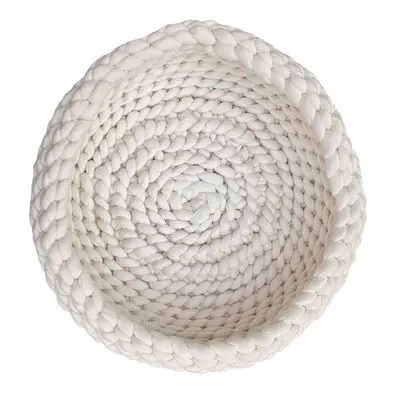 Aumüller gevlochten kattenmand beige: Ø 50 x H 15 cm bij Bitiba