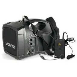 B-Stock - Vonyx ST012 Personal PA Draadloos Systeem UHF/BT - Compact stemsysteem met accu en headsetmicrofoon bij DJ-Verkoop