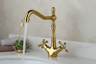 Badique Nostalgische kraan goud bij Badkranenwinkel