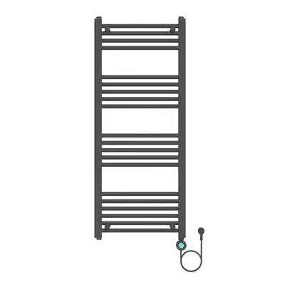 Badkamer Elektrische Radiator Handdoekverwarming 120 x 50 Blackline Talvex Mat Zwart bij SaniSupreme