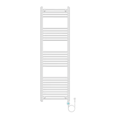 Badkamer Elektrische Radiator Handdoekverwarming 160 x 50 Blackline Ceniro Glanzend Wit bij SaniSupreme