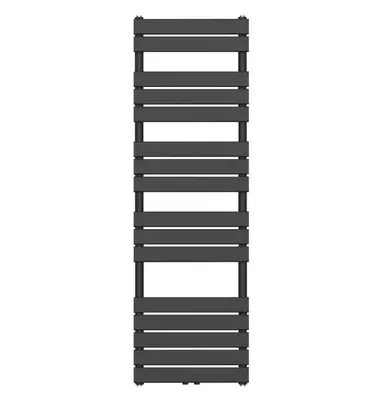Badkamer Radiator Handdoekverwarming 1600 x 500 Mat Zwart bij SaniSupreme