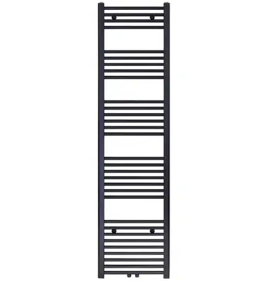 Badkamer Radiator Handdoekverwarming 1800 x 400 Blackline mat zwart bij SaniSupreme