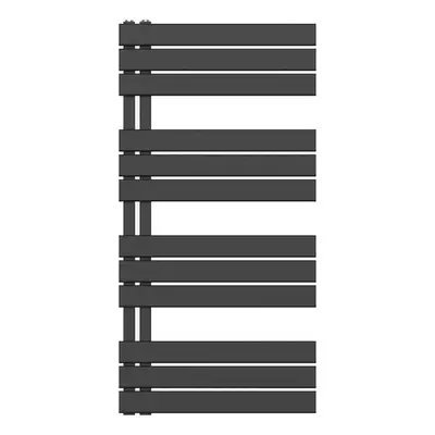 Badkamer Radiator PremiumLine Alvoro Handdoekverwarming 1200 x 600 681W Mat Zwart bij SaniSupreme