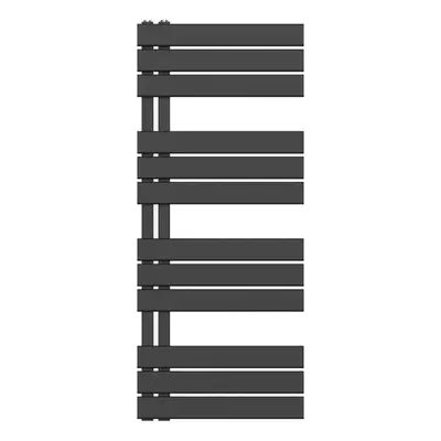 Badkamer Radiator PremiumLine Bravio Handdoekverwarming 1200 x 500 593W Mat Zwart bij SaniSupreme