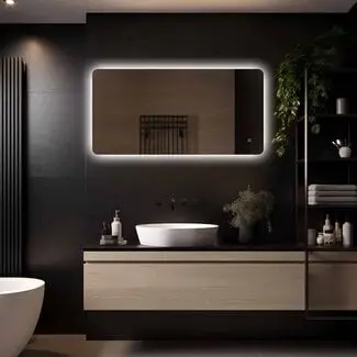 Badkamerspiegel 120x60 cm LED – Malaga bij Sanitear