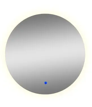 Badkamerspiegel München 50cm Rond LED-verlichting - Spiegelverwarming - Touch bediening bij Sani4Comfort