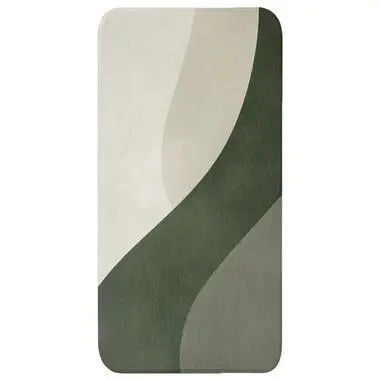 Badmat 60x120 cm Japandi - Groen - Abstract - Modern bij Leen Bakker