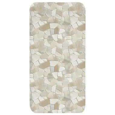 Badmat 60x120 cm Mozaïek - Stenen - Beige bij Leen Bakker