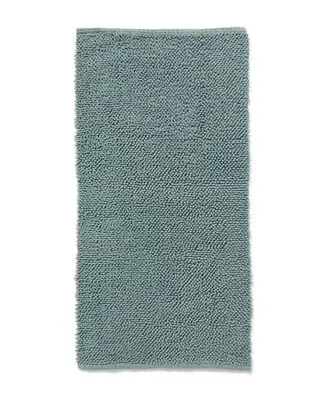 badmat 60x120cm chenille groenblauw bij HEMA