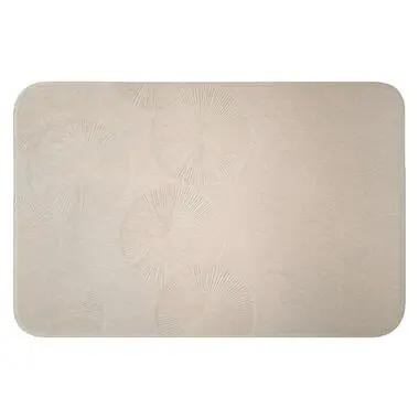 Badmat 60x40 cm Japandi - Beige - Modern bij Leen Bakker
