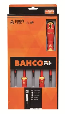 BAHCO Geisoleerde schroevendraaierset - B220.005 bij Toolsvoordelig