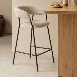 Barkruk boucle stof bij LUMZ