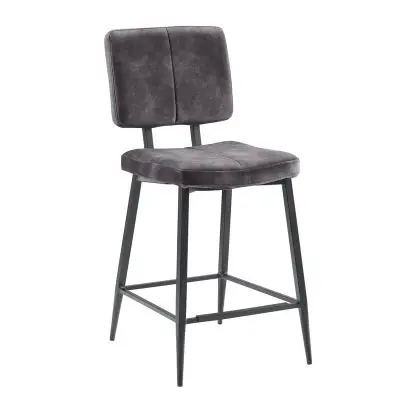 Barkruk GentoVelvet antraciet bij Pronto Wonen