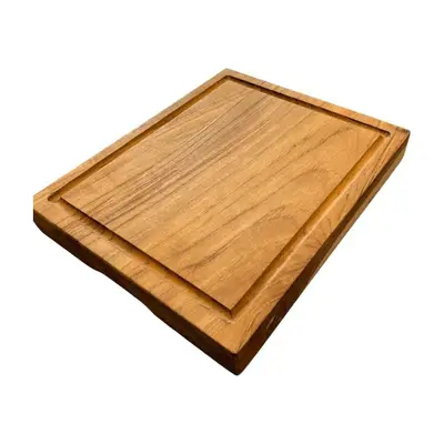 Basic CulinairSnijplank Teakhout - 30 x 25 x 4 cm bij Woerdman Kookkado