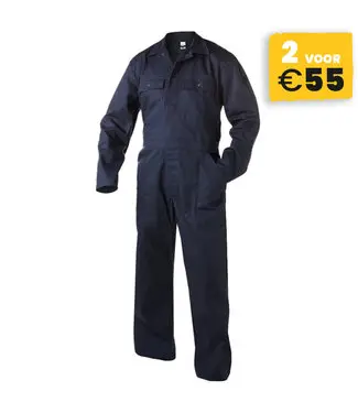 Basicline Vannes Werkoverall Donkerblauw bij Bedrijfskledingonline