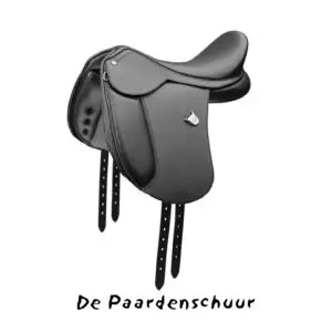 Bates Pony Dressage zadel 16 inch. bij De Paardenschuur