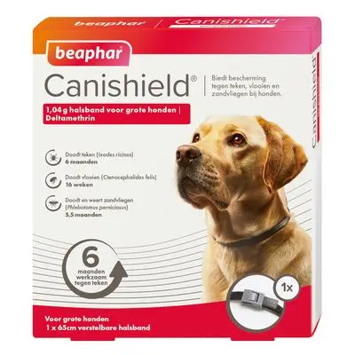 Beaphar Canishield® vlooien- en tekenband voor grote honden 1 stuk bij Bitiba