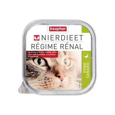 Beaphar Nierdieet Kattenvoer Eend 100gr bij Discus