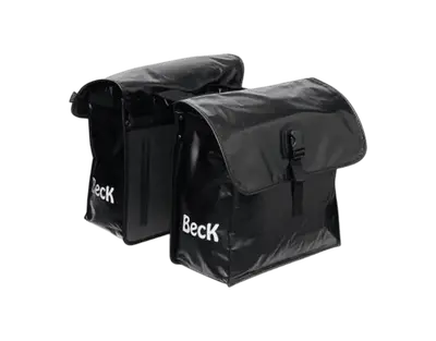 Beck Dubbele Fietstas Small 35L – Zwart bij Bakfietscentrale