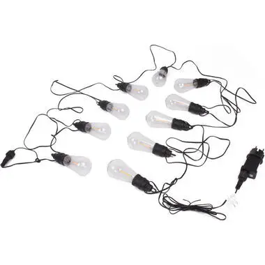 Benson Lichtsnoer - LED - 10 lampen - 700 cm - warm wit - timer bij Leen Bakker