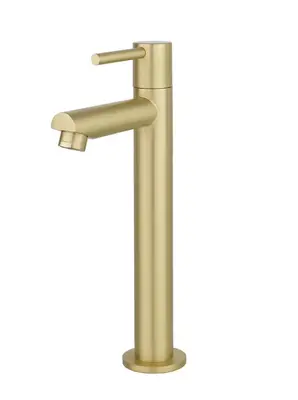 Best Design Luxerio Line Aquador fontein 30 cm mat goud bij SaniSupreme