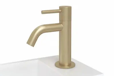 Best Design Luxerio Line Cadenza fontein 14,5 cm mat goud bij SaniSupreme