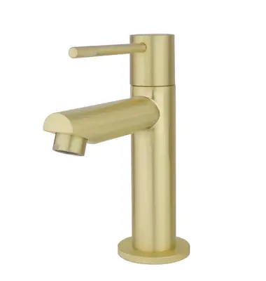 Best Design Luxerio Line Orlina fontein 14 cm mat goud bij SaniSupreme