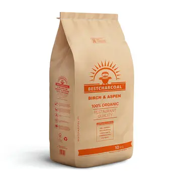 BestCharcoal Berk & Aspen Houtskool 10 kg bij BBQ Wereld
