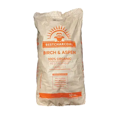 BestCharcoal Birch en Aspen Houtskool 10kg bij GrillKing