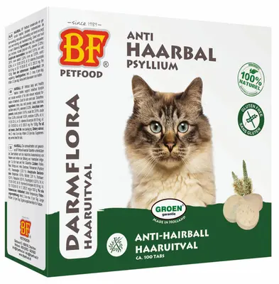 BF Petfood Anti-Haarbal - Kattensnack - Naturel bij Welkoop