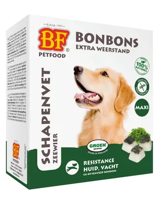 BF Petfood Schapenvet Bonbons Mini - Hondensnack - 80 Stuks - zeewier bij Welkoop
