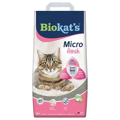 Biokat's Micro Fresh Kattenbakvulling 14 l bij Bitiba