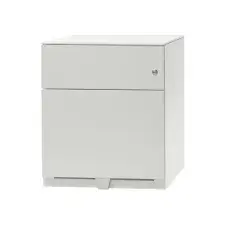 BISLEY Basic Verrijdbaar Ladeblok met 2 Laden 502 x 420 x 565 mm Lichtgrijs bij Office1