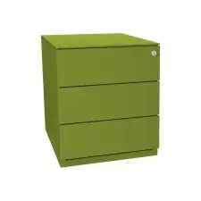 BISLEY Basic Verrijdbaar Ladeblok met 3 Laden 502 x 420 x 565 mm Groen bij Office1