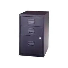 BISLEY Homefiler Bijzetladeblok met 3 Laden 372 x 413 x 400 mm Zilver bij Office1