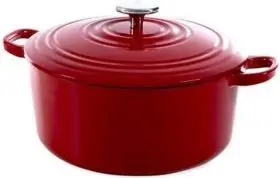 BK bourgogne braadpan gietijzer 26cm rood bij JanvanPeer