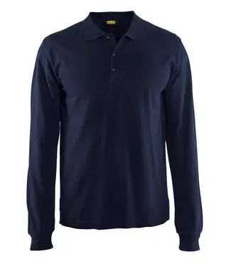 Blaklader 3388 Werkpolo Lange Mouw Marineblauw bij Bedrijfskledingonline
