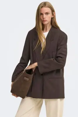 blazer - donkerbruin bij Wehkamp