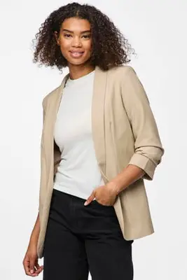 blazer PCBOSELLA beige bij Wehkamp