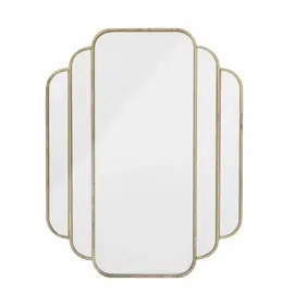 Bloomingville Mas Wandspiegel - 80 x 63 cm - Messing bij fonQ