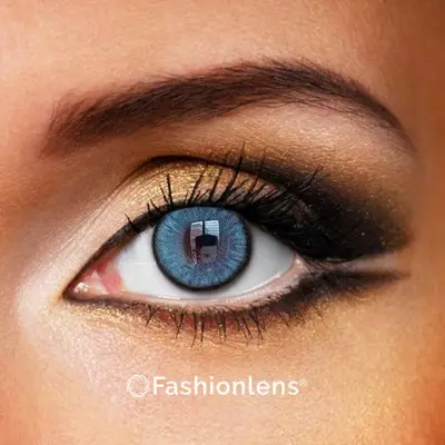 Blue Passion – 2 tone kleurlenzen Fashionlens® bij Partylens