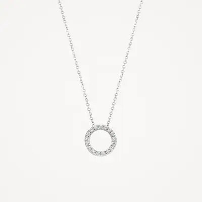 Blush Ketting 14kt Witgoud 3065WZI bij Juwelier van Dam